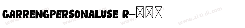 GarrengPersonalUse R字体转换